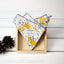Boys' Cotton Floral Print Pocket Square, Marigold (Color F49)