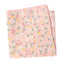 Men's Cotton Floral Print Pocket Square, Blush Pink (Color F60)