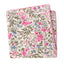Boys' Cotton Floral Print Pocket Square, Blue Pink (Color F64)