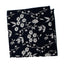 Boys' Cotton Floral Print Pocket Square, Dark Navy (Color F66)