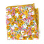 Men's Cotton Floral Print Pocket Square, Mustard/Pink (Color F68)