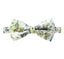 Men's Cotton Floral Print Bow Tie, Yellow (Color F24)