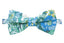 Men's Cotton Floral Print Bow Tie, Blue (Color F31)