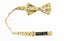 Men's Cotton Floral Print Bow Tie, Mustard (Color F32)