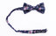 Men's Cotton Floral Print Bow Tie, Navy/Pink (Color F38)