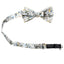 Men's Floral Cotton Suspenders and Bow Tie Set, Gold Metallic (Color F44)