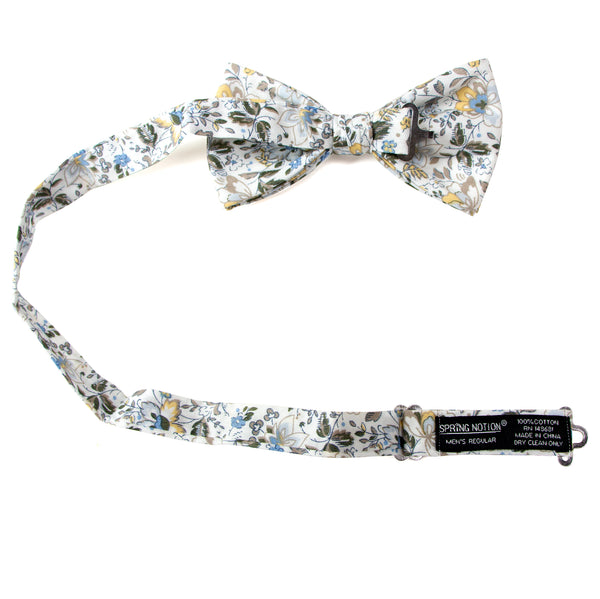 Men's Floral Cotton Suspenders and Bow Tie Set, Lavender Haze (Color F –  SPRING NOTION