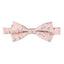 Men's Cotton Floral Print Bow Tie, Blush Pink (Color F60)