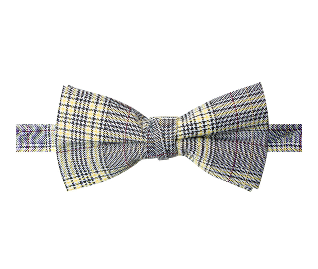 Men's Glen Plaid Bow Tie