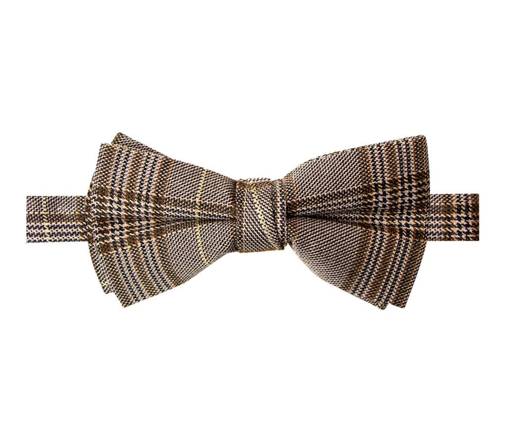 Men's Glen Plaid Bow Tie