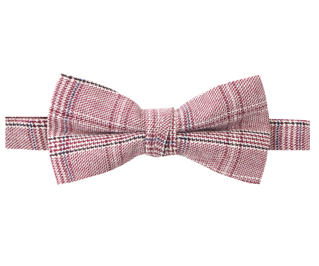 Men's Glen Plaid Bow Tie