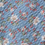 Men's Salt Shrinking Seersucker Cotton Floral Print Bow Tie, Blue (Color FS02)