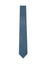 men's skinny stormy blue linen tie