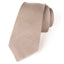 men's skinny tan linen tie
