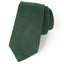 men's skinny forest green linen tie