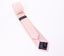 men's skinny blush pink linen tie with Spring Notion branding
