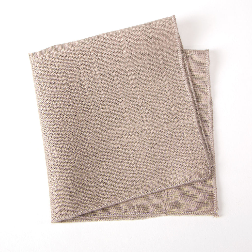 Men's Linen Blend Pocket Square Handkerchief