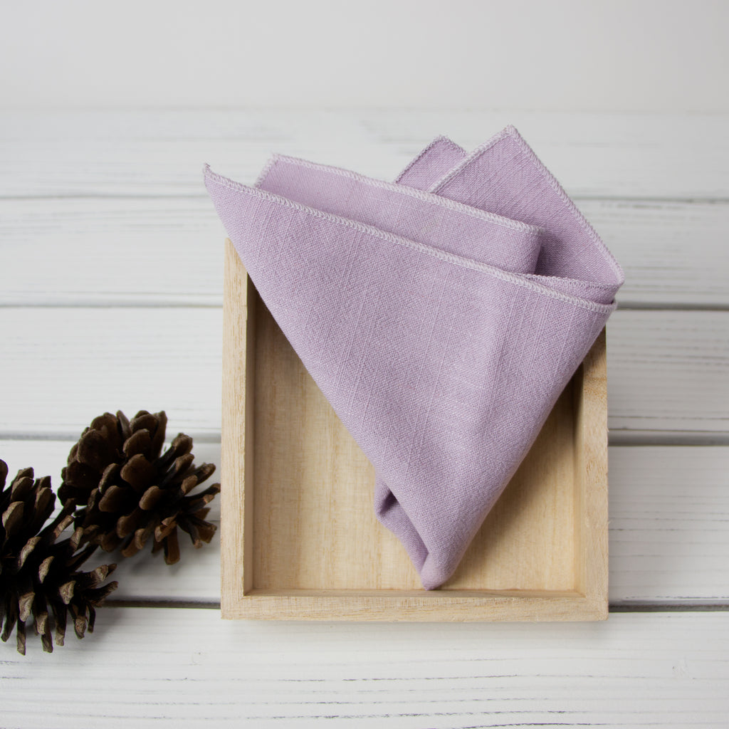 Men's Linen Blend Pocket Square Handkerchief