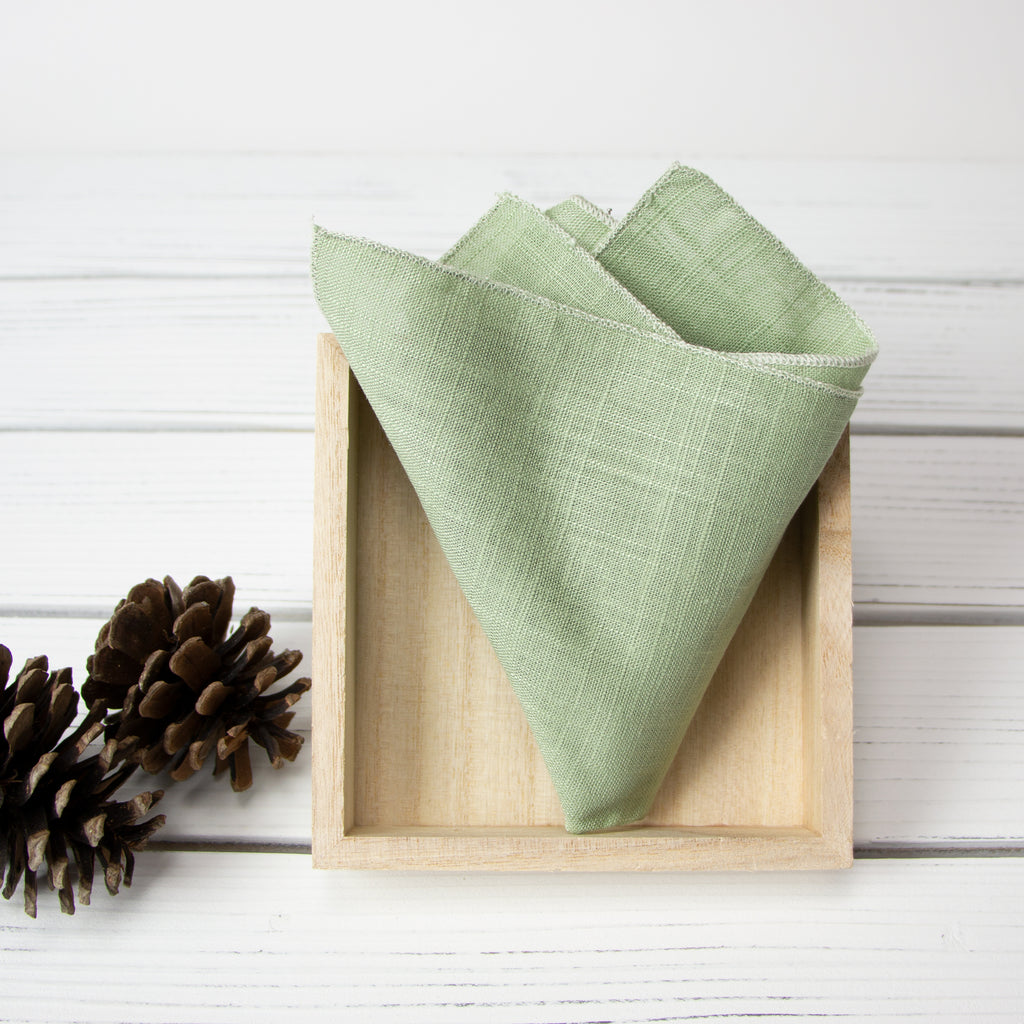 Men's Linen Blend Pocket Square Handkerchief