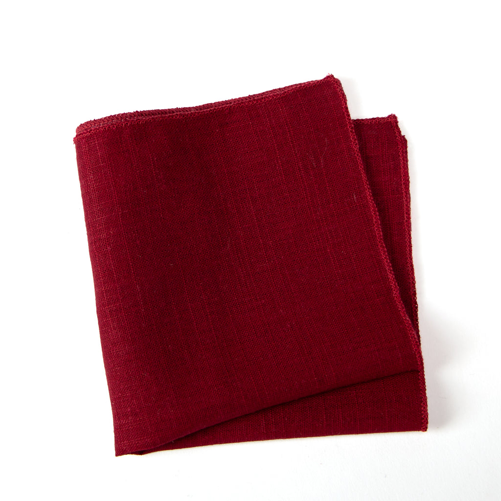 Men's Linen Blend Pocket Square Handkerchief