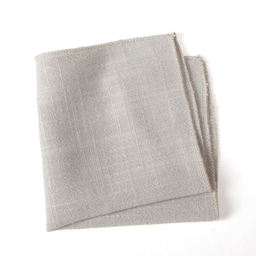 Men's Linen Blend Pocket Square Handkerchief