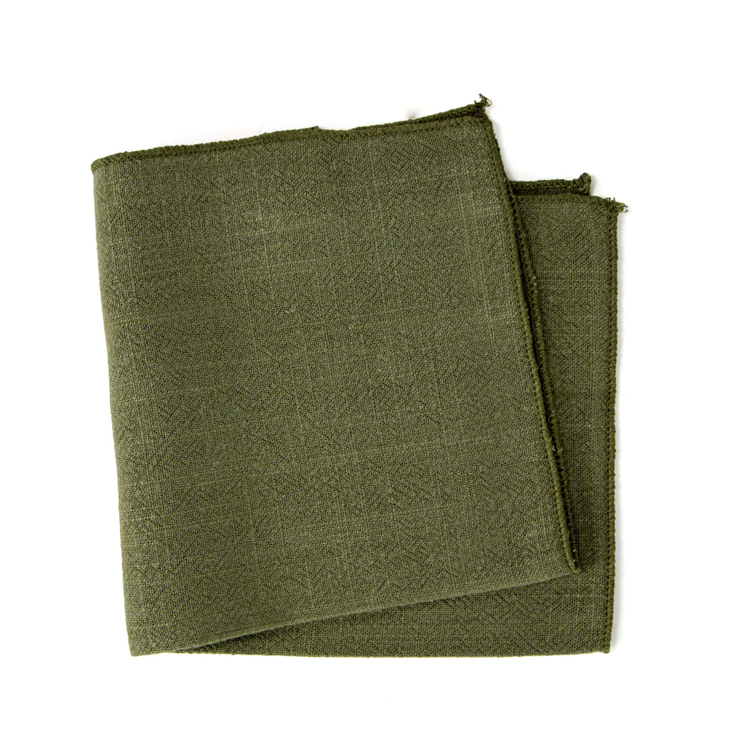 Men's Linen Blend Pocket Square Handkerchief