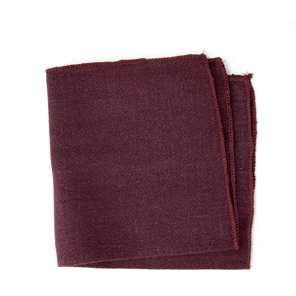 Men's Linen Blend Pocket Square Handkerchief