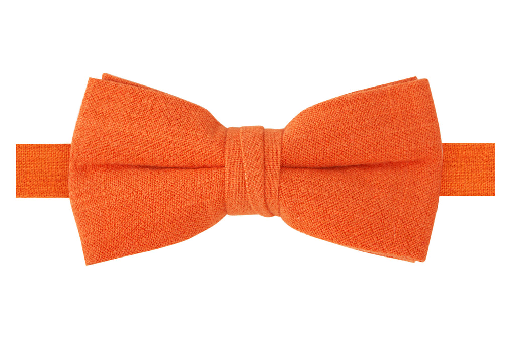 Men's Linen Blend Pre-tied Bow Tie