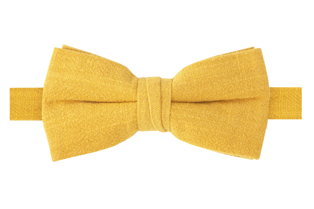 Men's Linen Blend Pre-tied Bow Tie