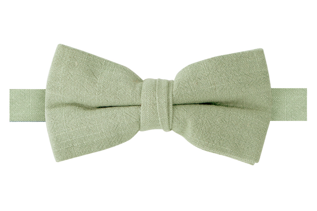 Men's Linen Blend Pre-tied Bow Tie