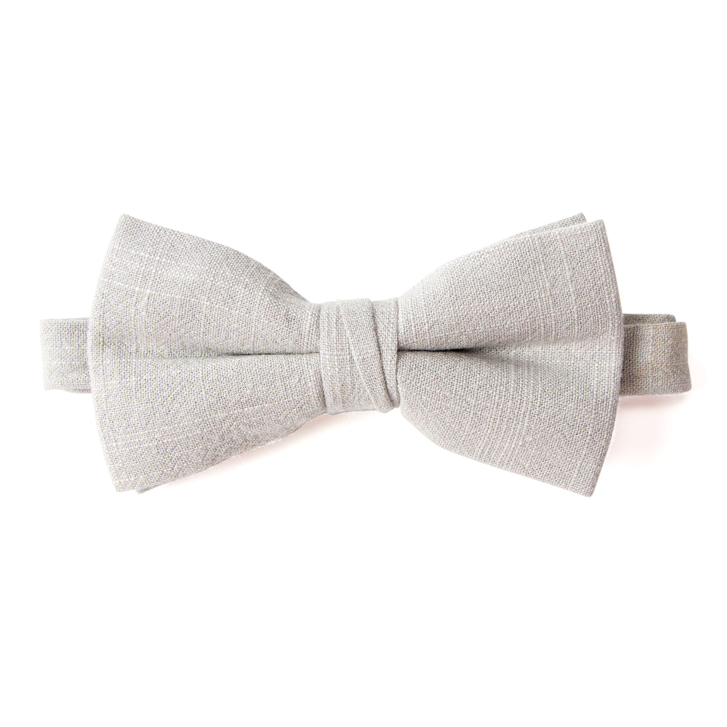 Men's Linen Blend Pre-tied Bow Tie