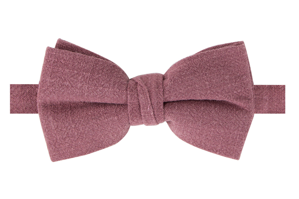 Men's Linen Blend Pre-tied Bow Tie