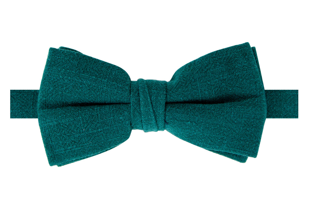 Men's Linen Blend Pre-tied Bow Tie