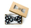 Men's Printed Christmas Theme Pretied Bow Tie, Black Snowman
