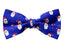 Men's Printed Christmas Theme Pretied Bow Tie, Santa Face