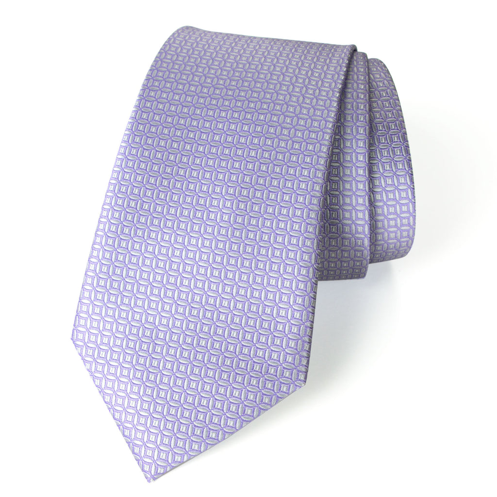 Men's Textured Solid Color Microfiber Woven Tie