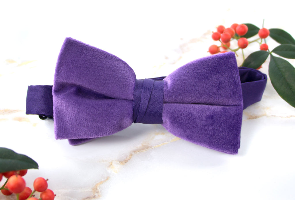Men's Velvet Pre-tied Bow Tie