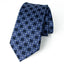 Men's Geometric  Medallion Microfiber Woven Tie Black