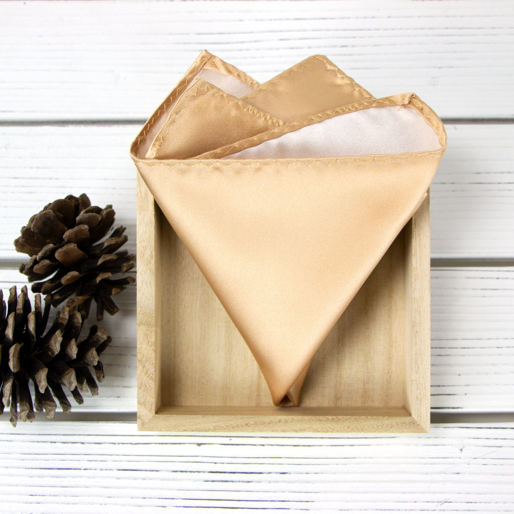 Men's Solid Color Satin Microfiber Handkerchief