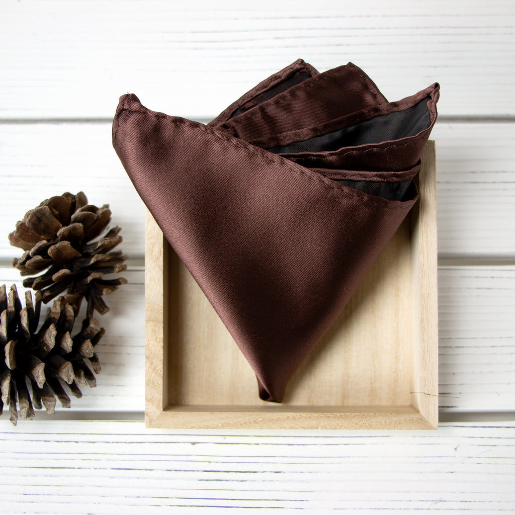 Men's Solid Color Satin Microfiber Handkerchief