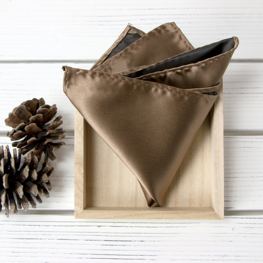 Men's Solid Color Satin Microfiber Handkerchief
