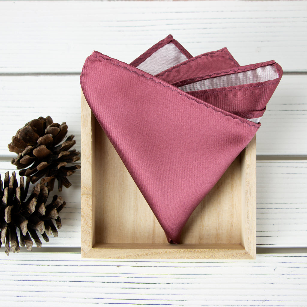 Men's Solid Color Satin Microfiber Handkerchief