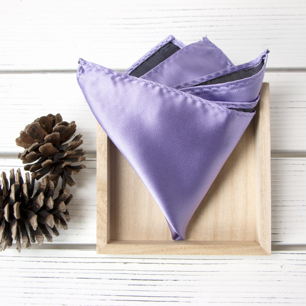 Men's Solid Color Satin Microfiber Handkerchief