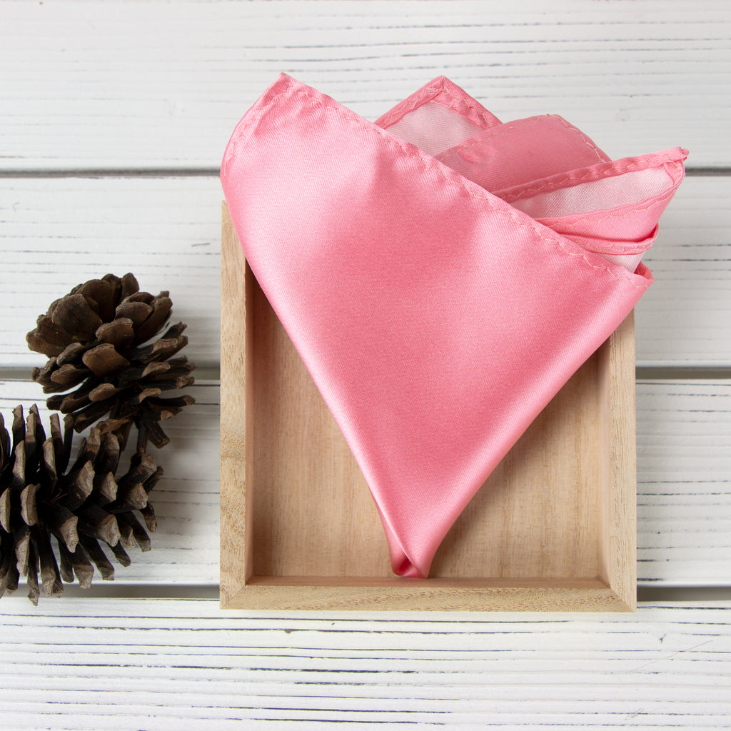 Men's Solid Color Satin Microfiber Handkerchief