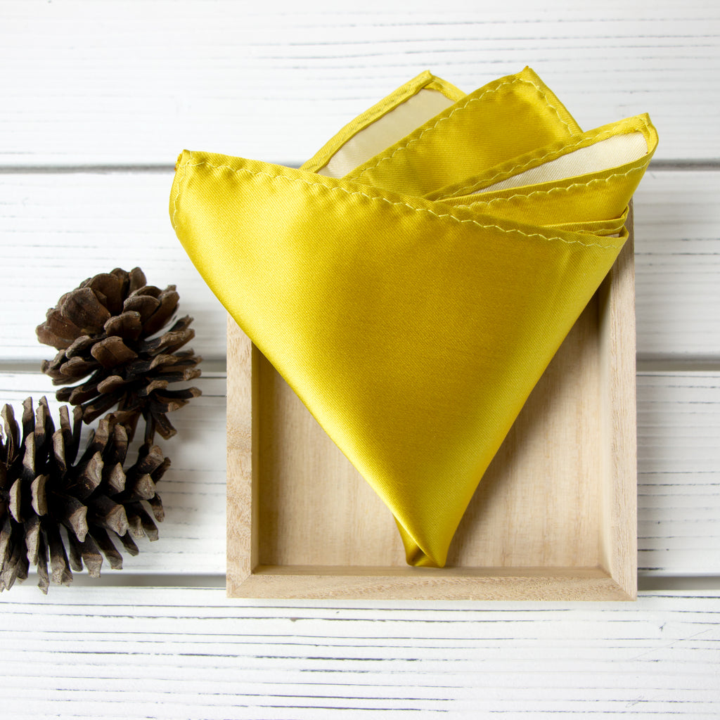 Men's Solid Color Satin Microfiber Handkerchief