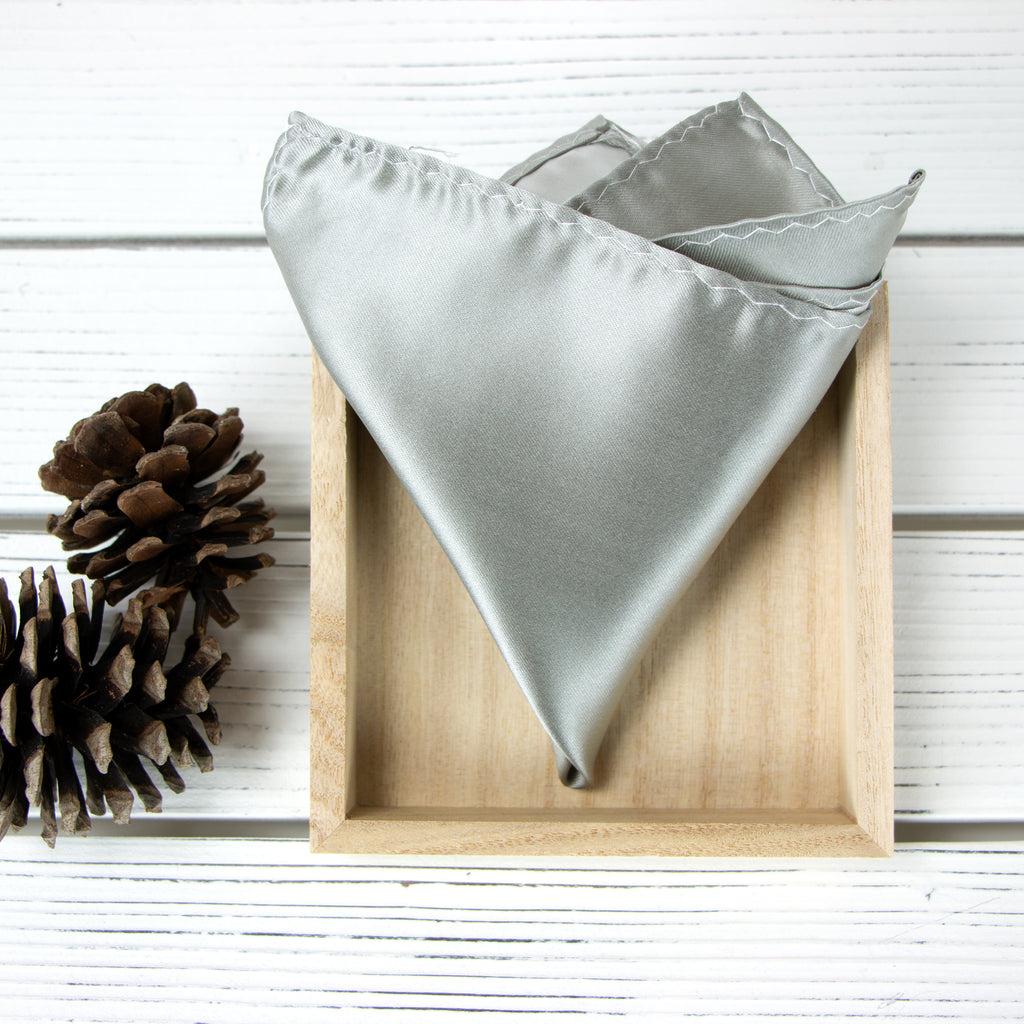 Men's Solid Color Satin Microfiber Handkerchief