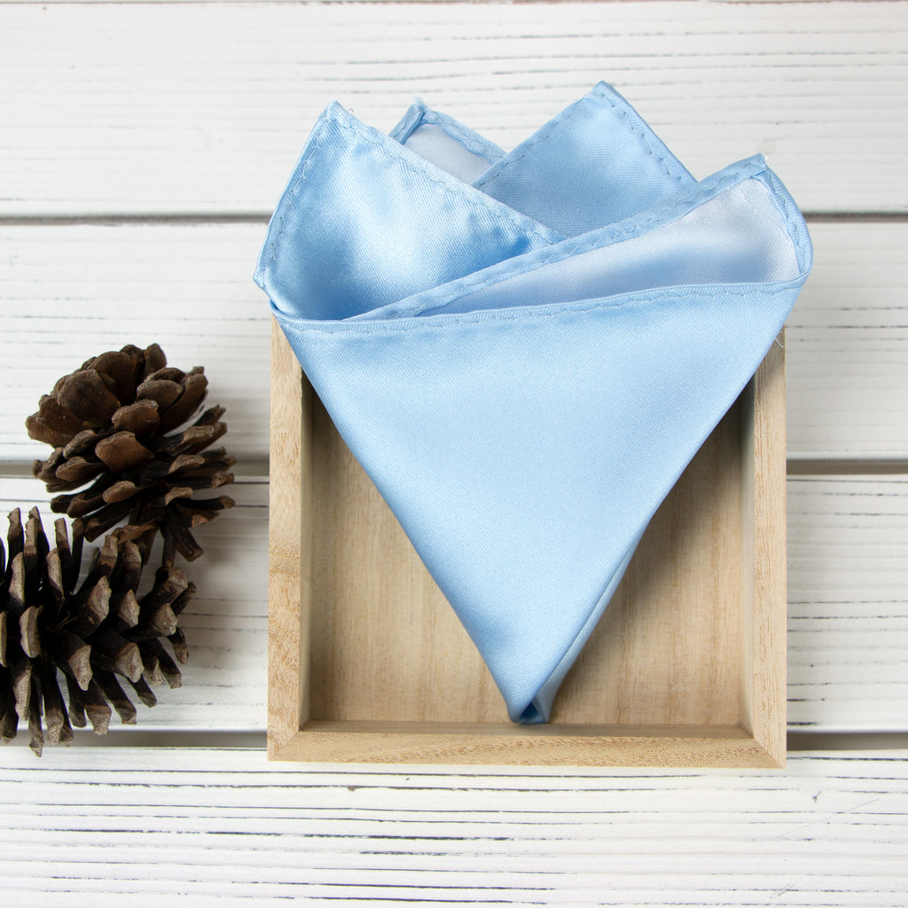 Men's Solid Color Satin Microfiber Handkerchief