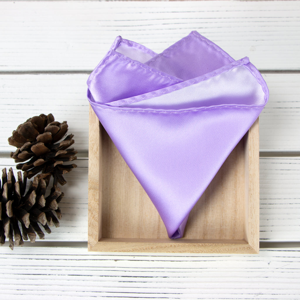 Men's Solid Color Satin Microfiber Handkerchief