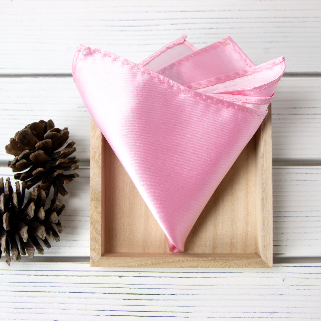 Men's Solid Color Satin Microfiber Handkerchief