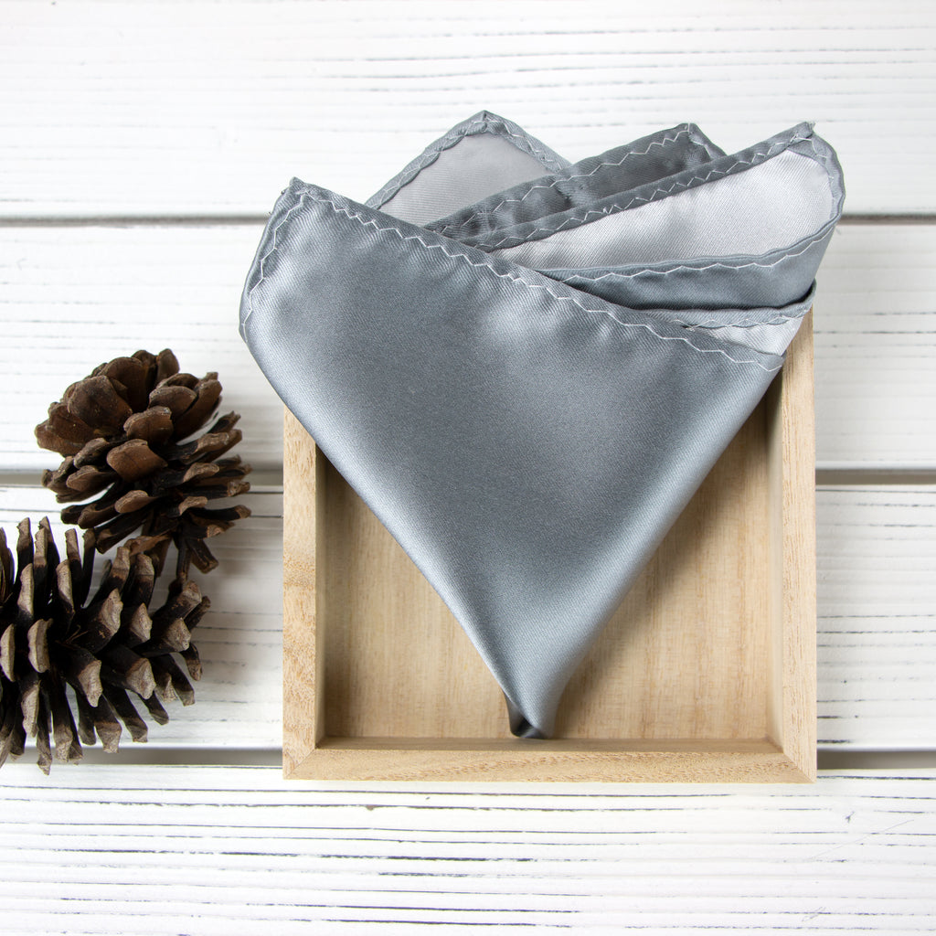 Men's Solid Color Satin Microfiber Handkerchief